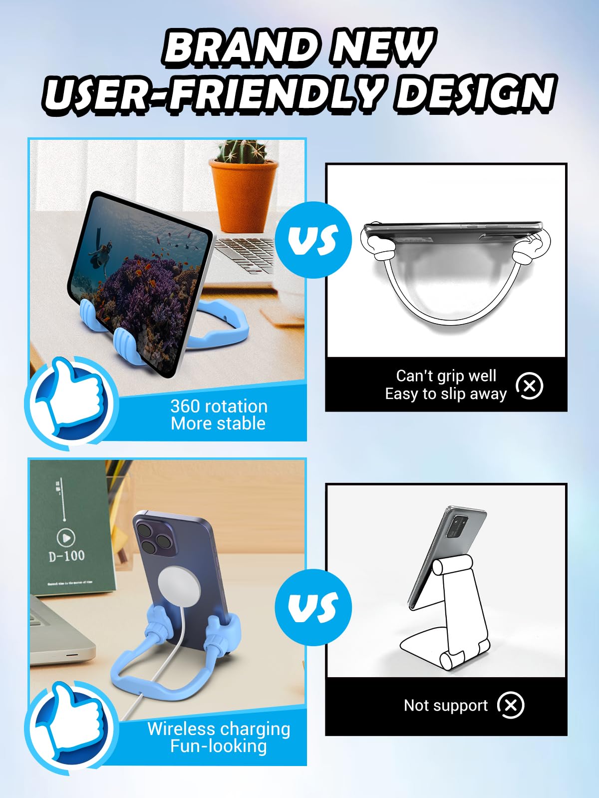 Thumbs Up Phone Stand Fun Gift for Teens & Adult