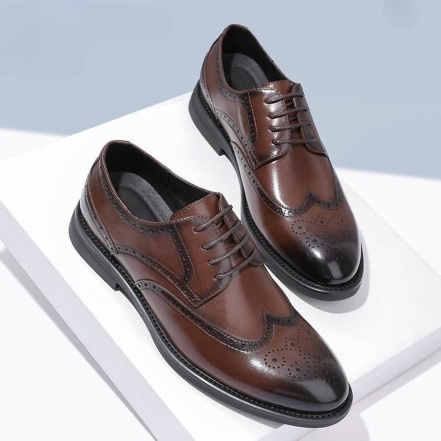 Men's Brogue Style Leather Shoes