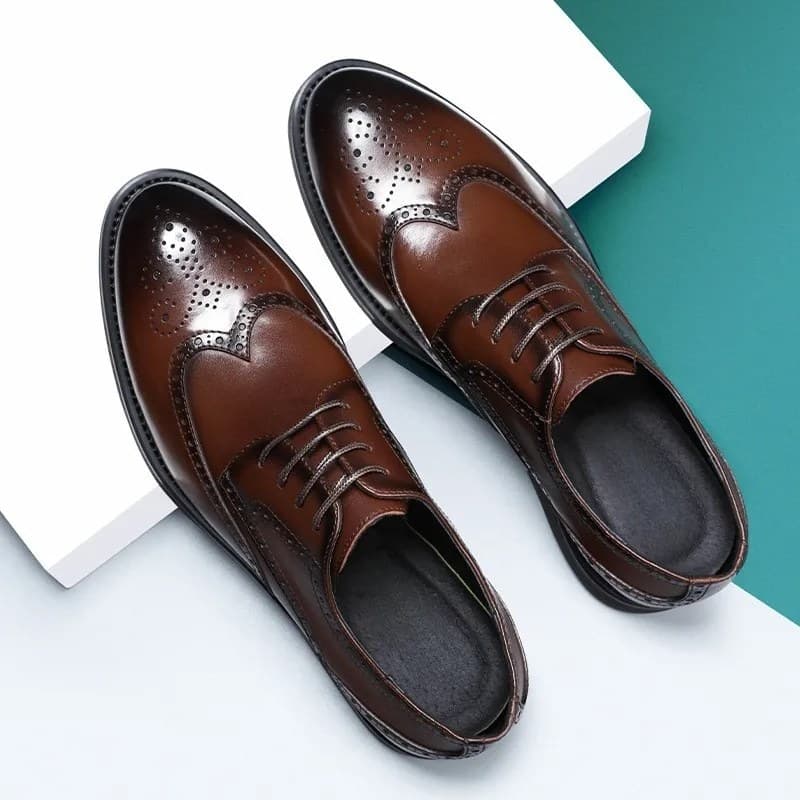 Men's Brogue Style Leather Shoes