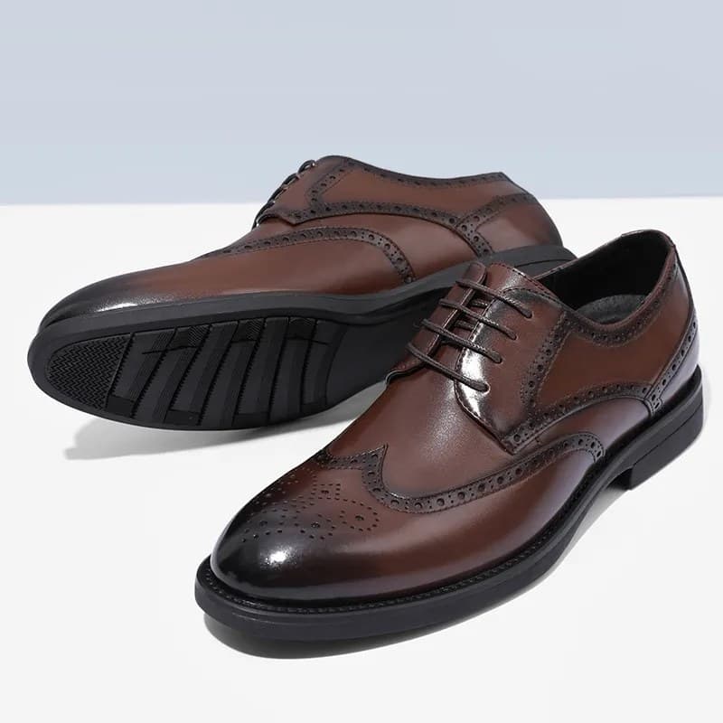 Men's Brogue Style Leather Shoes