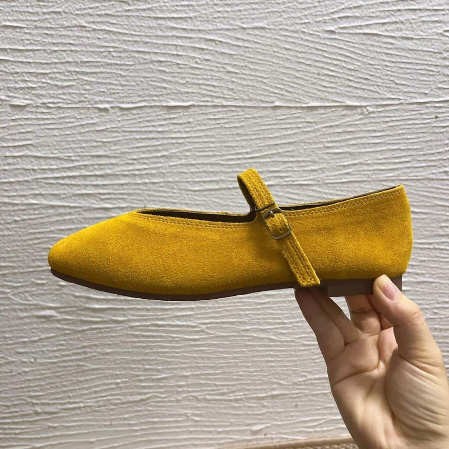 Women's Square Toe Mary Jane Flat Pumps