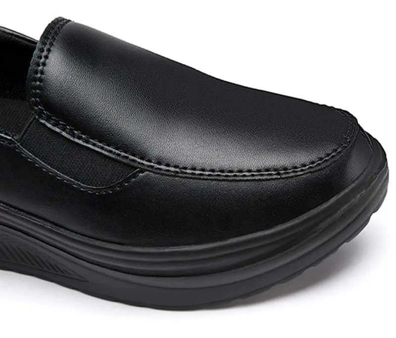 Platform Loafers Chunky Heel — Women's Walking Sneakers
