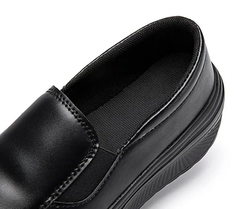 Platform Loafers Chunky Heel — Women's Walking Sneakers