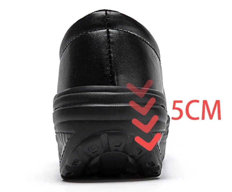 Platform Loafers Chunky Heel — Women's Walking Sneakers