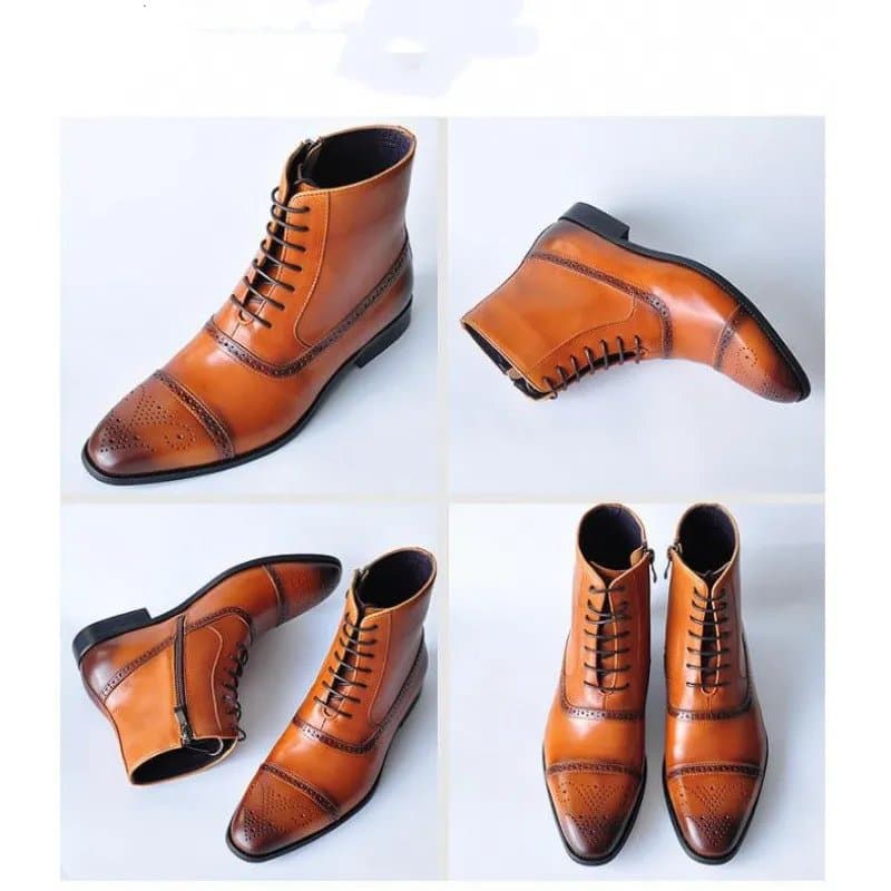Brown vintage style of the boots