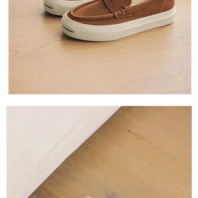 Breathable unlined suede upper