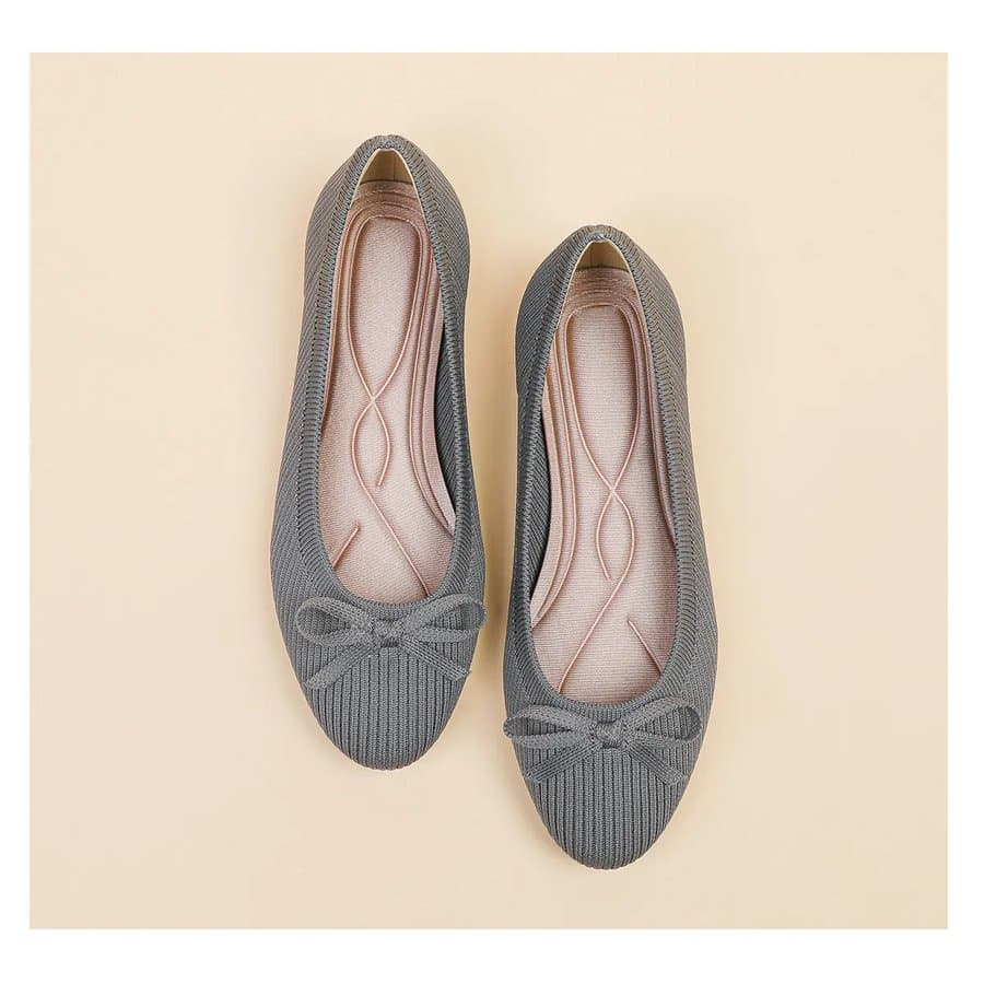 Nine colors of bow flat shoes