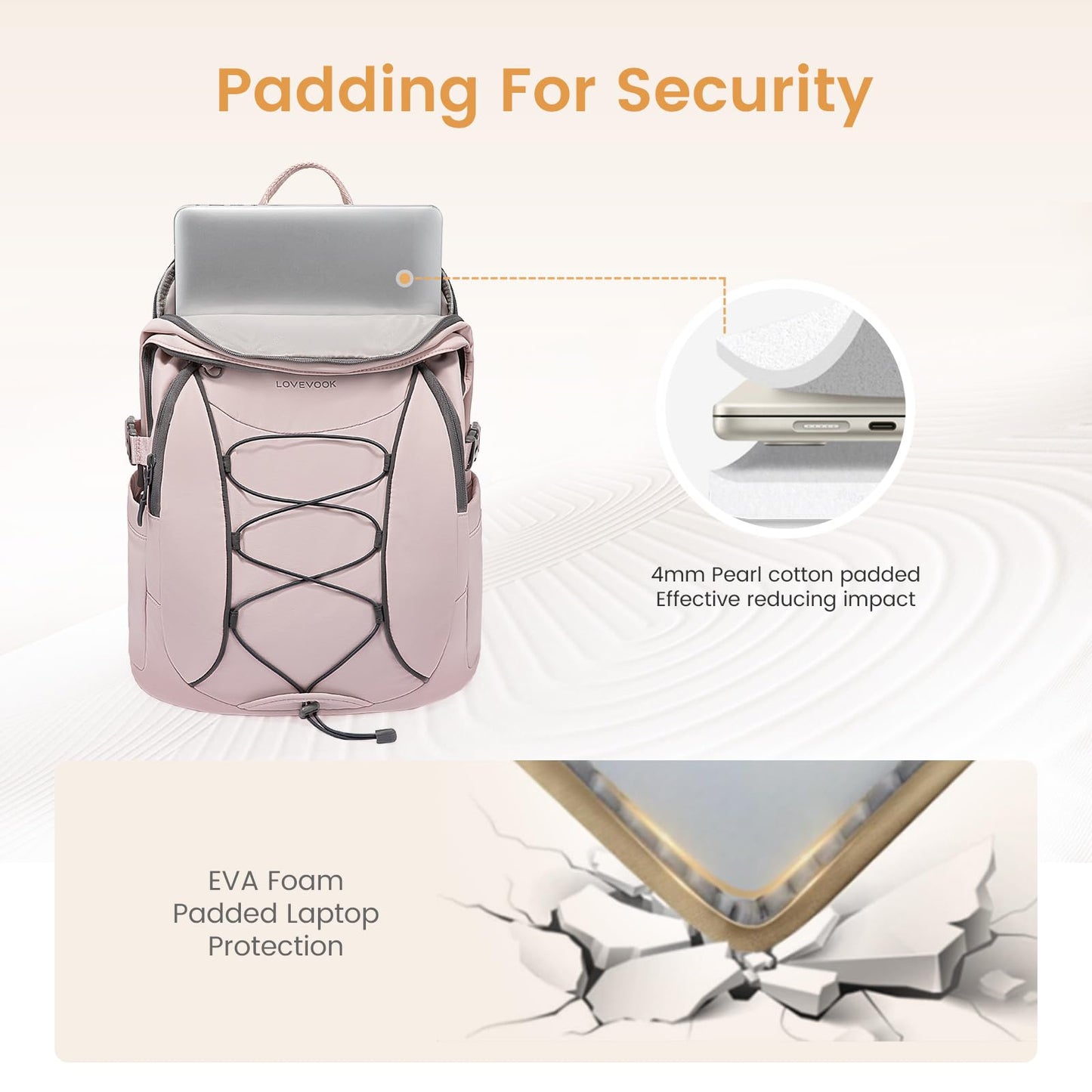 15.6'' Waterproof Laptop Backpack – Lightweight Travel & Work Bag