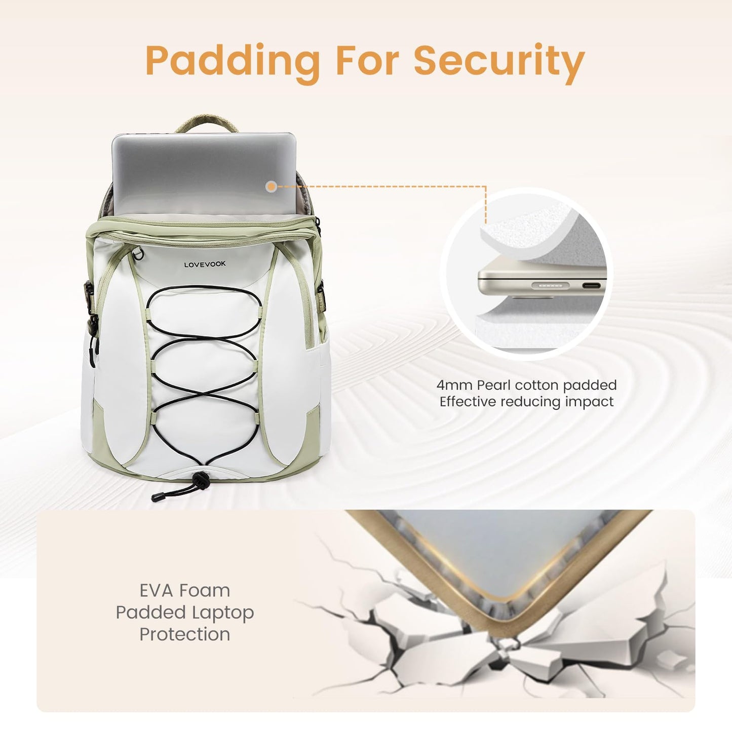 15.6'' Waterproof Laptop Backpack – Lightweight Travel & Work Bag