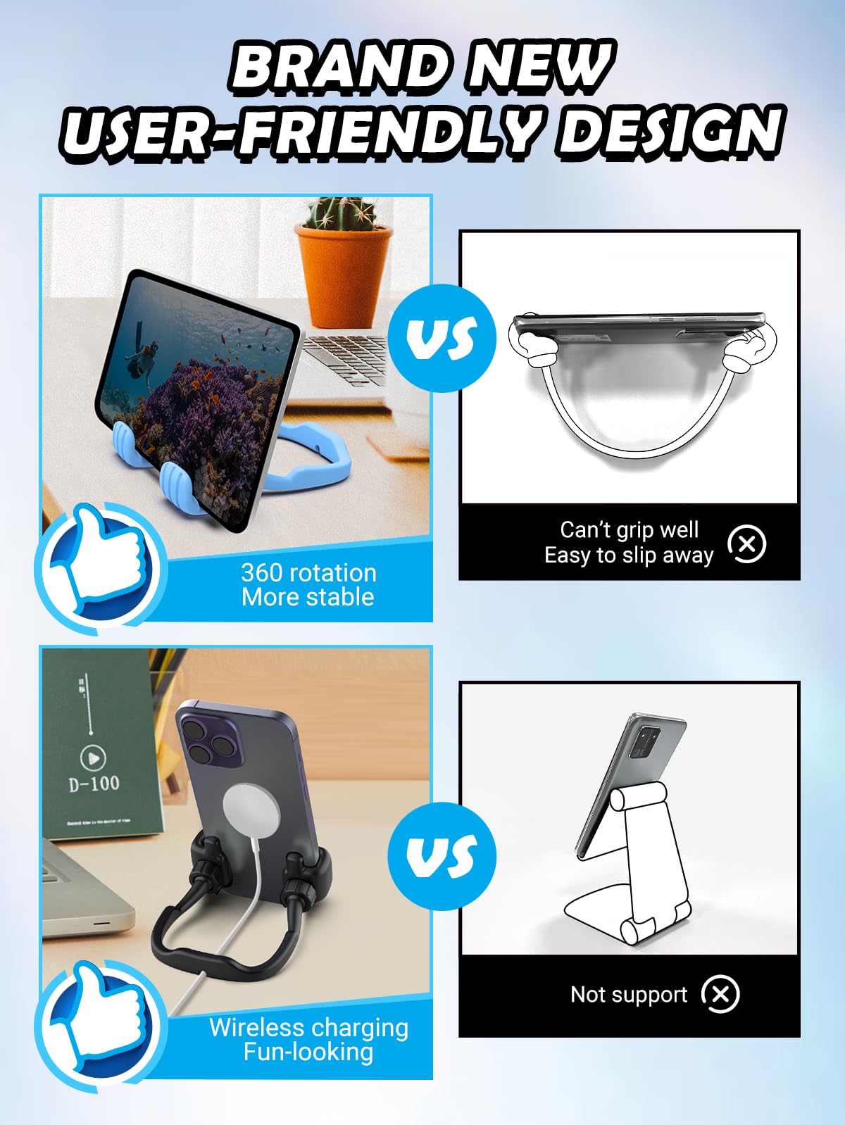 Thumbs Up Phone Stand   Fun Gift for Teens & Adult