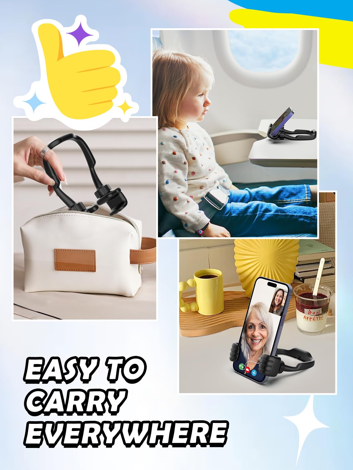 Thumbs Up Phone Stand   Fun Gift for Teens & Adult
