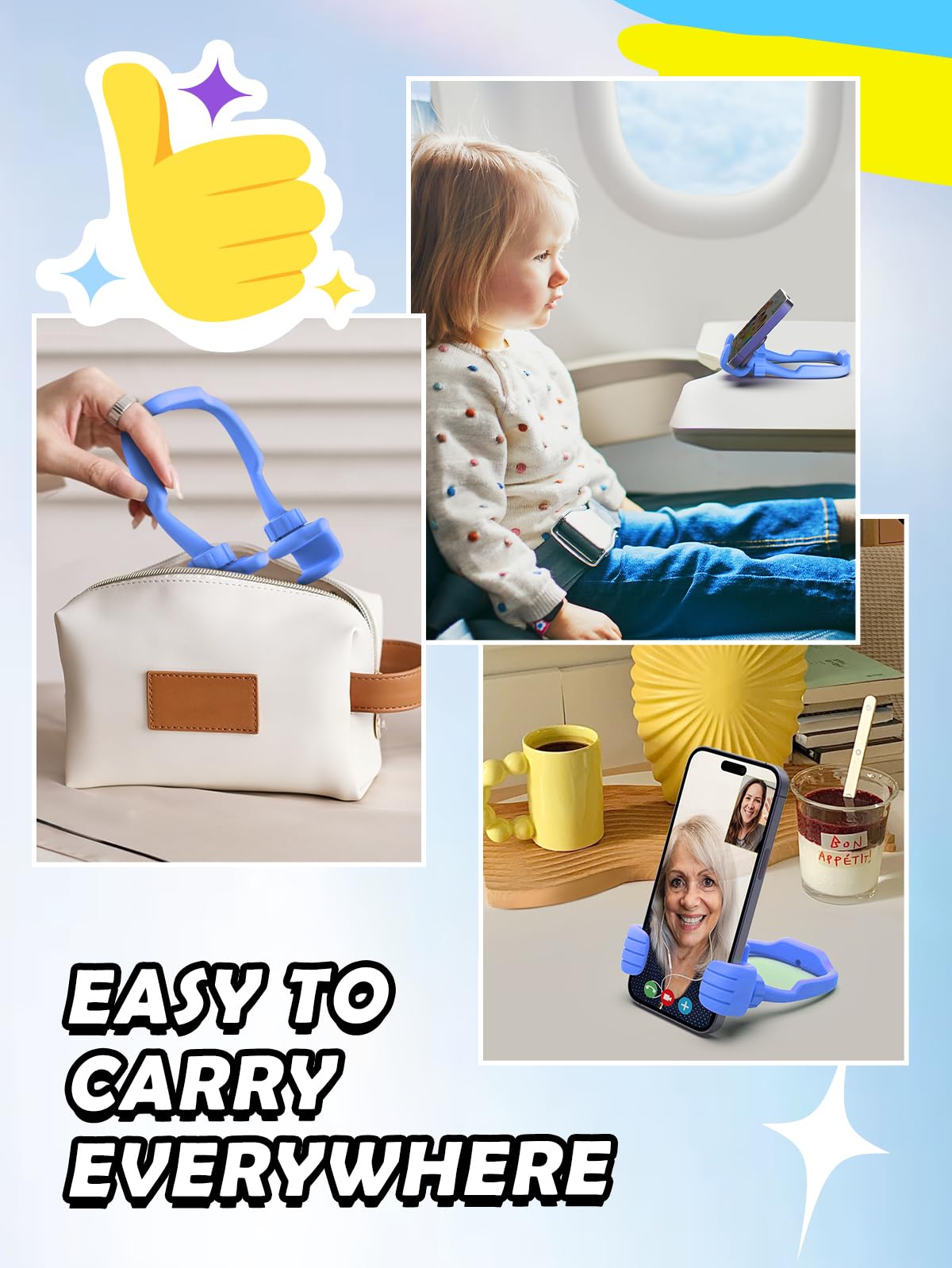 Thumbs Up Phone Stand   Fun Gift for Teens & Adult