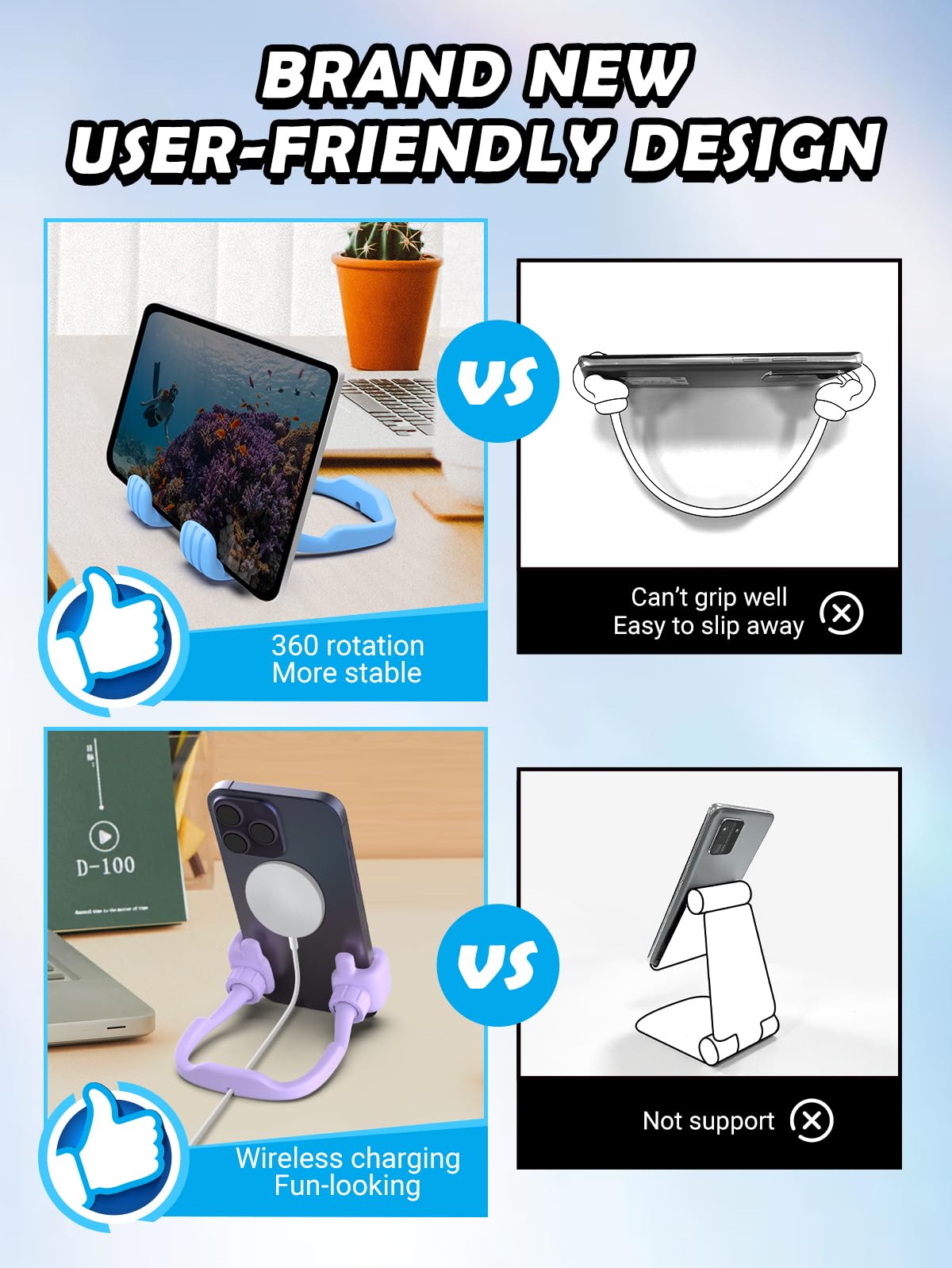 Thumbs Up Phone Stand   Fun Gift for Teens & Adult