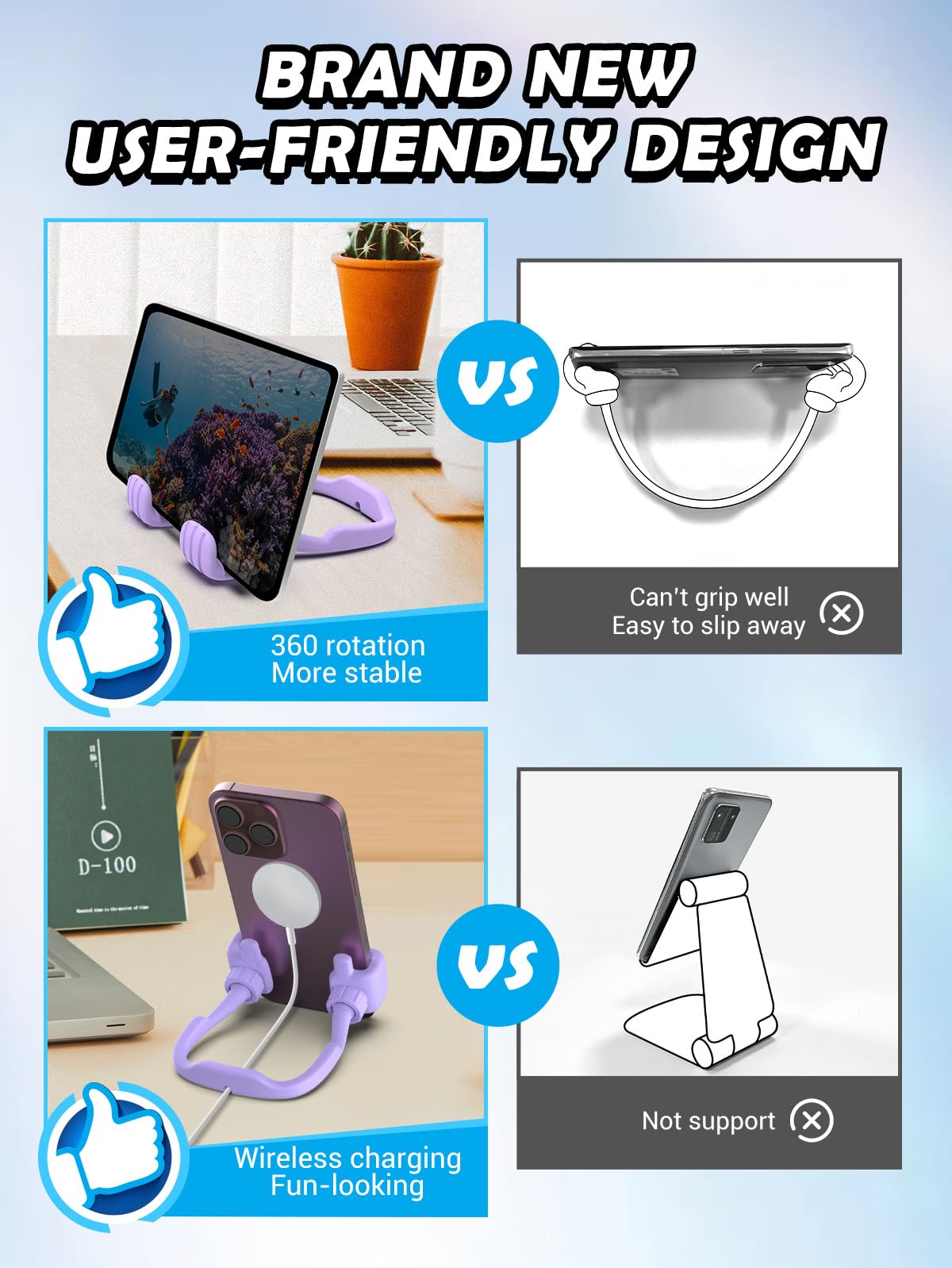 Thumbs Up Phone Stand   Fun Gift for Teens & Adult