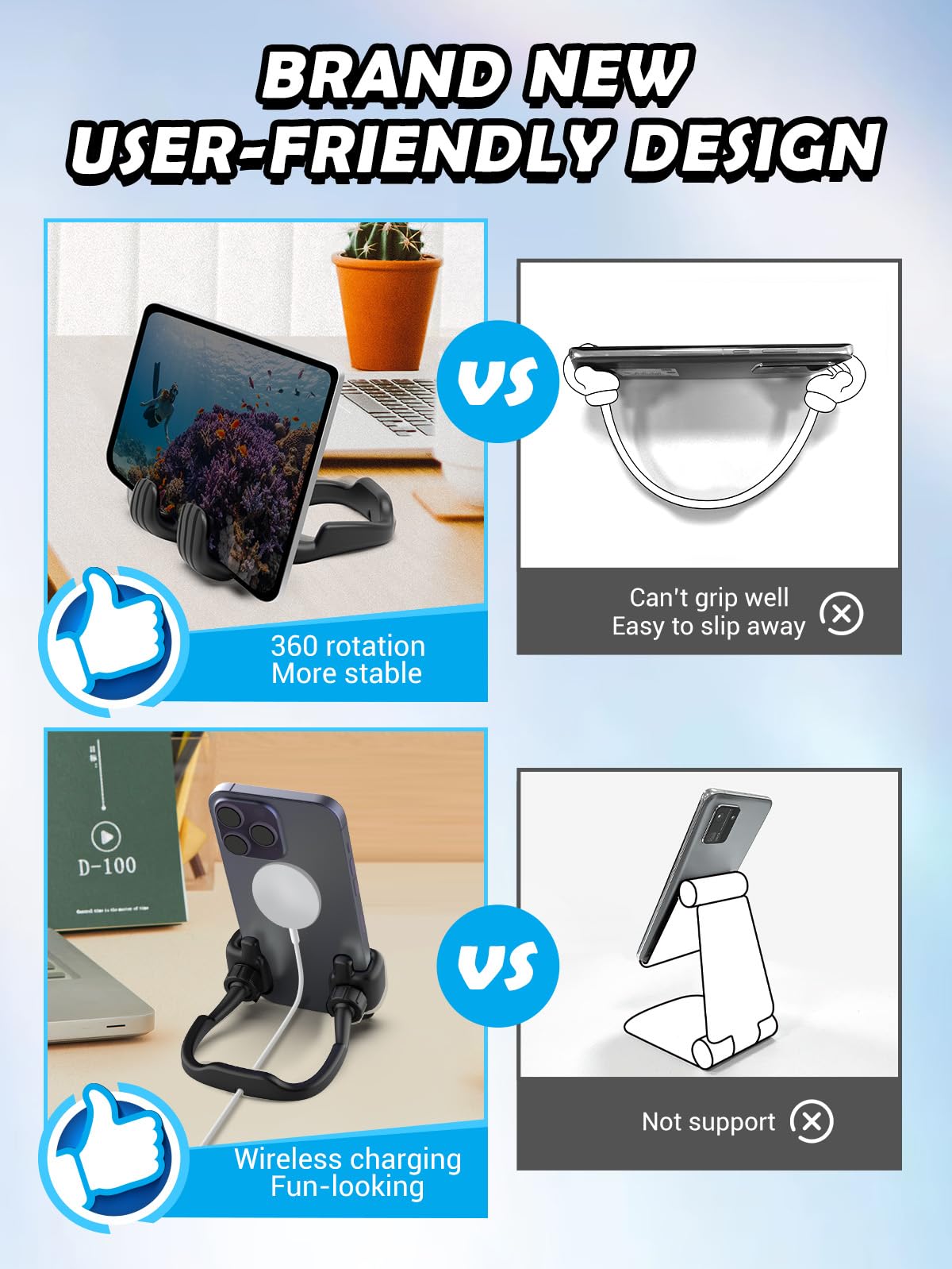 Thumbs Up Phone Stand   Fun Gift for Teens & Adult