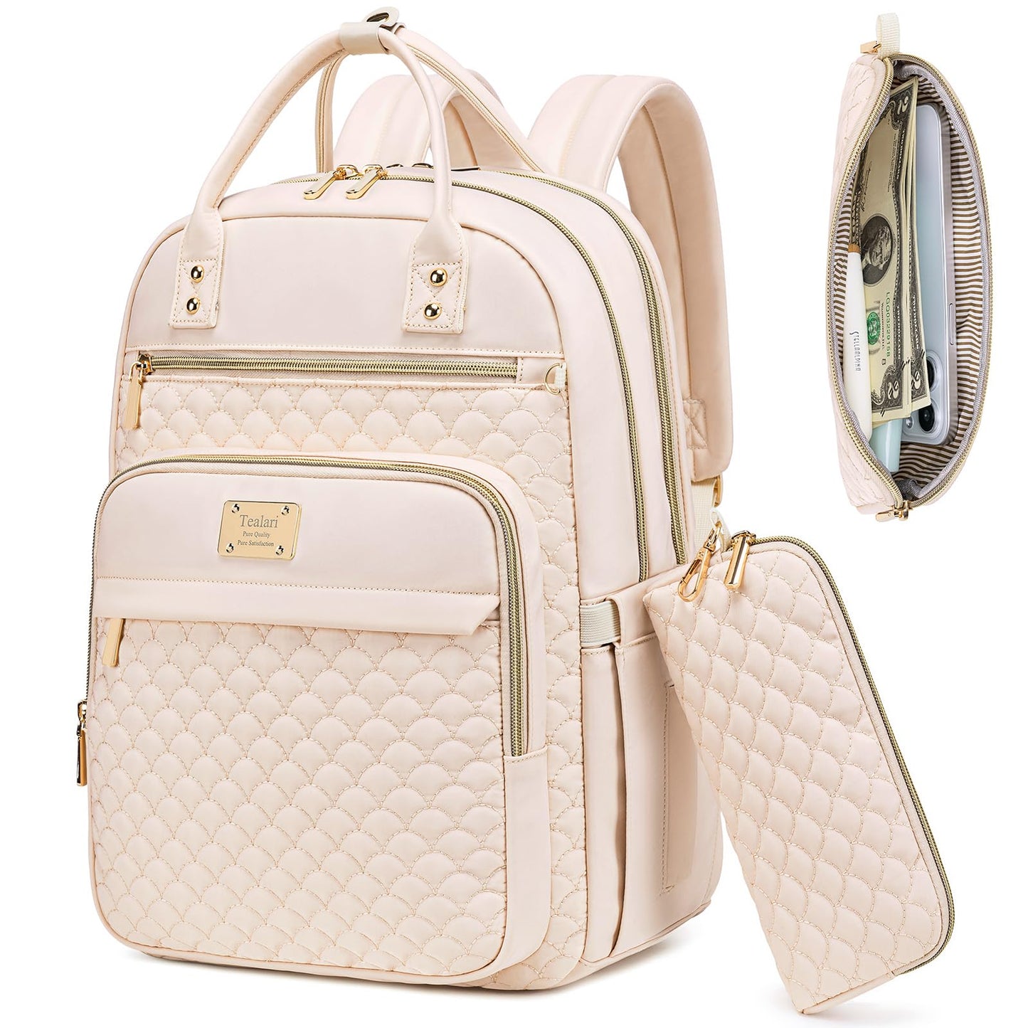 Tealari Women’s 15.6″ Laptop Backpack – Pink