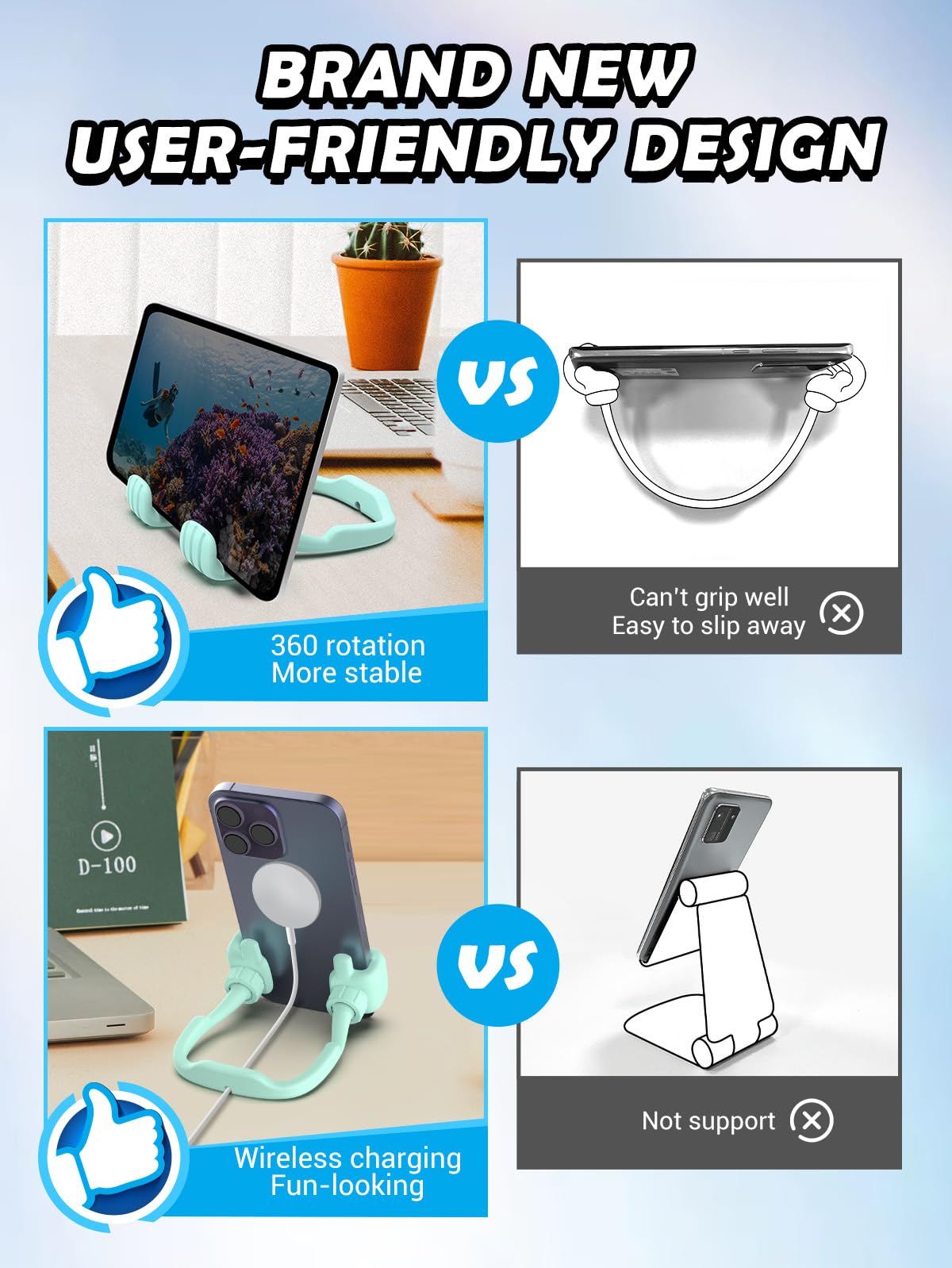 Thumbs Up Phone Stand   Fun Gift for Teens & Adult