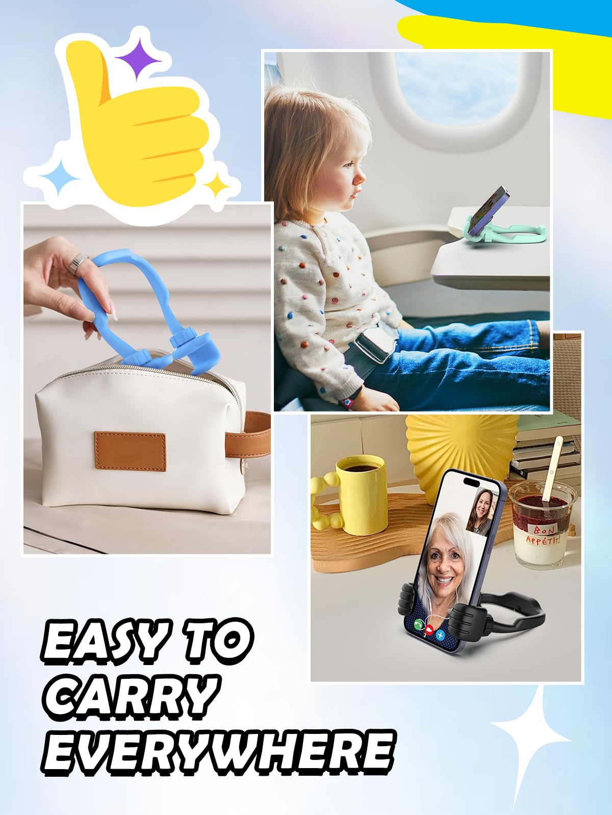 Thumbs Up Phone Stand   Fun Gift for Teens & Adult