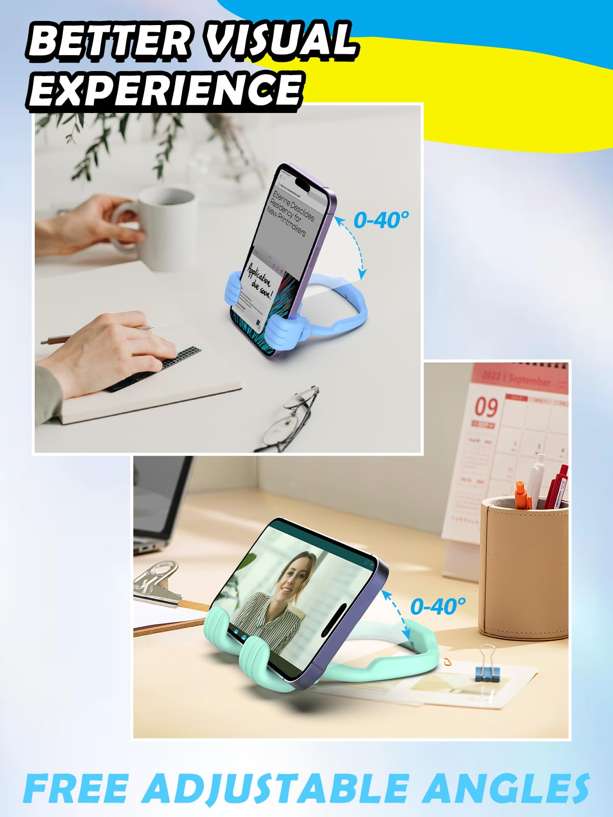 Thumbs Up Phone Stand   Fun Gift for Teens & Adult
