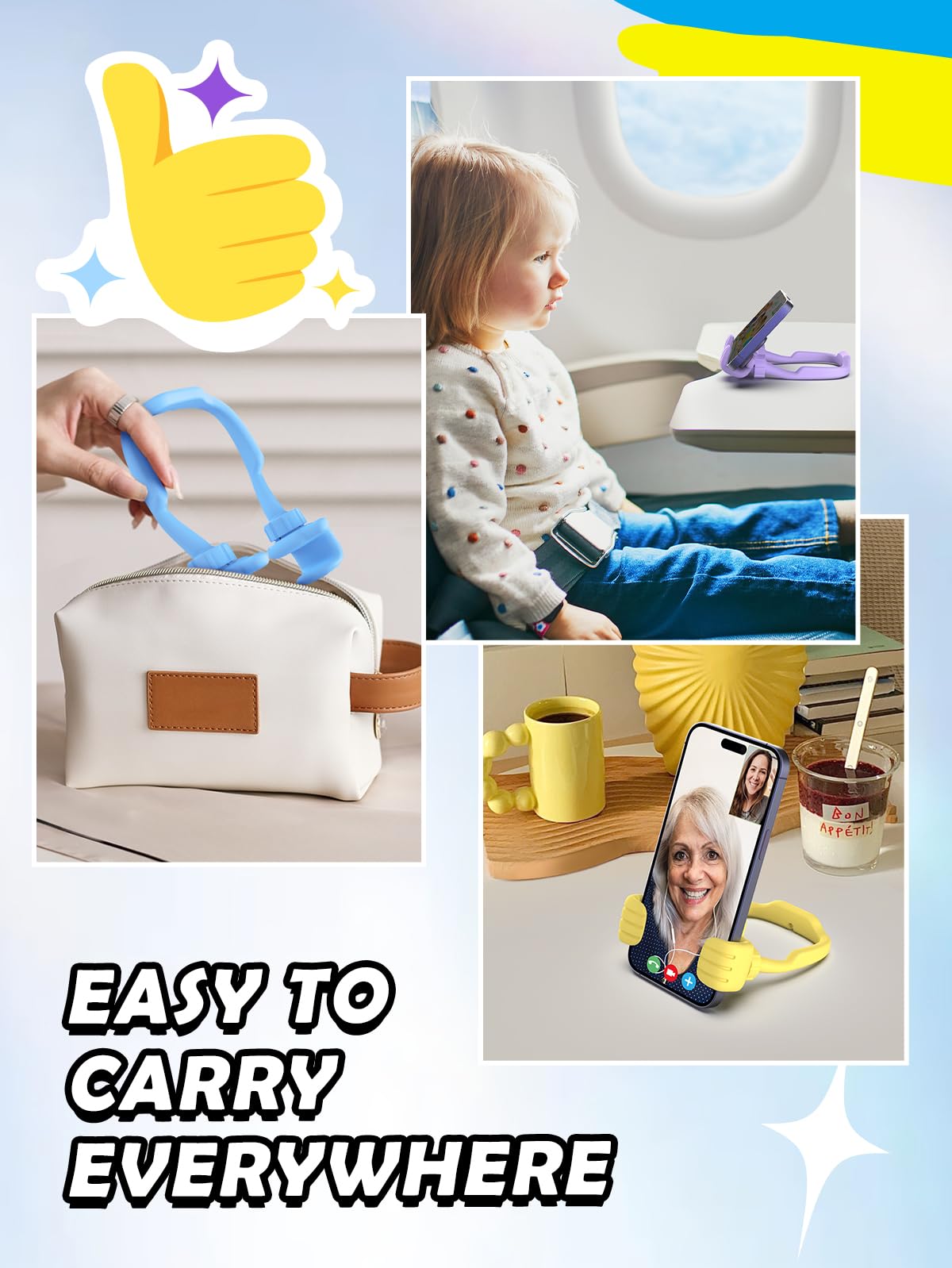 Thumbs Up Phone Stand   Fun Gift for Teens & Adult