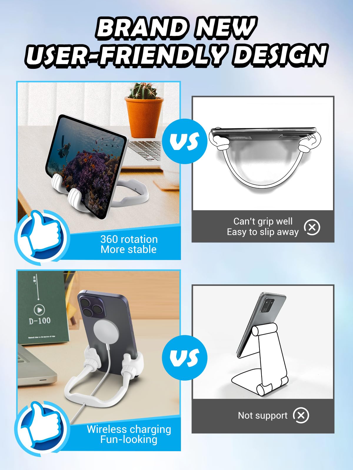 Thumbs Up Phone Stand   Fun Gift for Teens & Adult