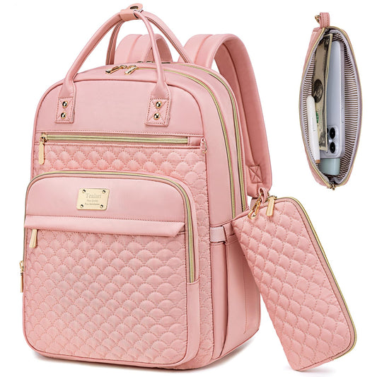 Tealari Women’s 15.6″ Laptop Backpack – Pink