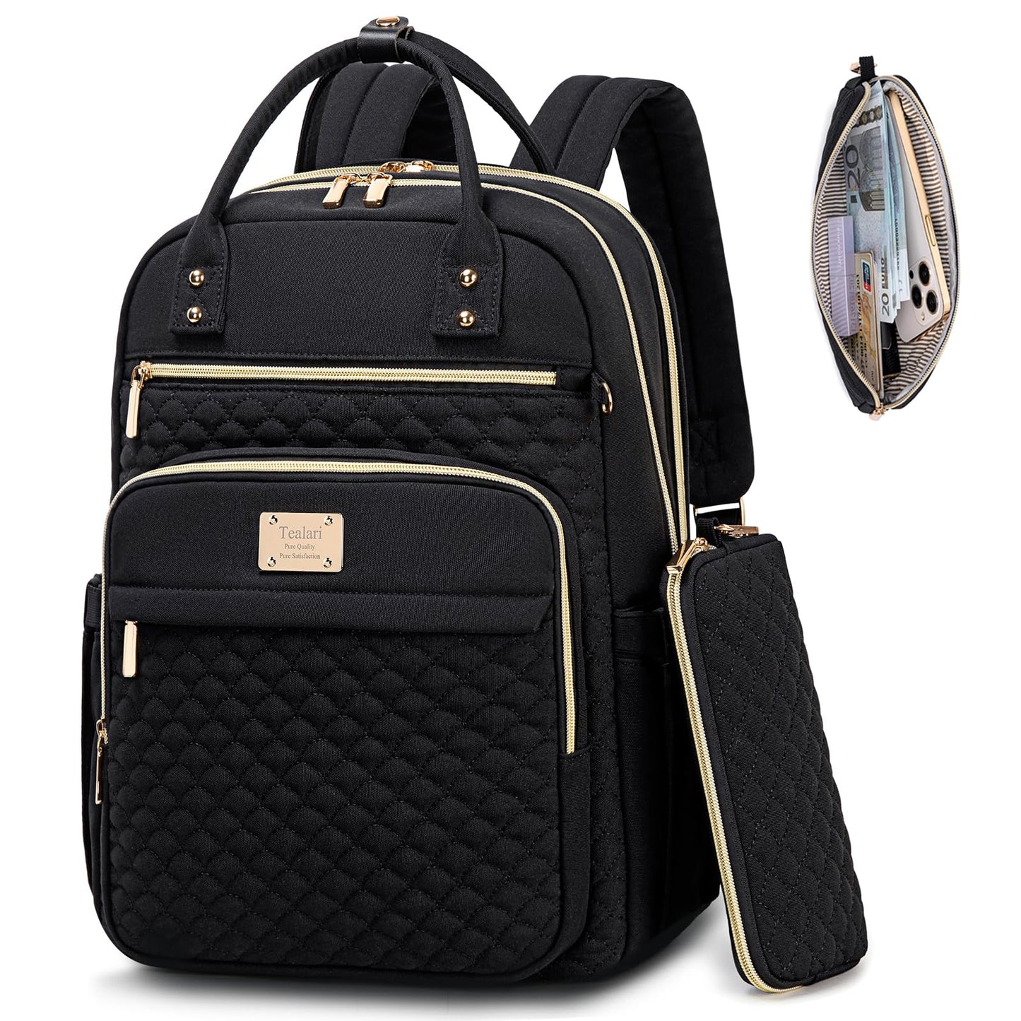 Tealari Women’s 15.6″ Laptop Backpack – Pink