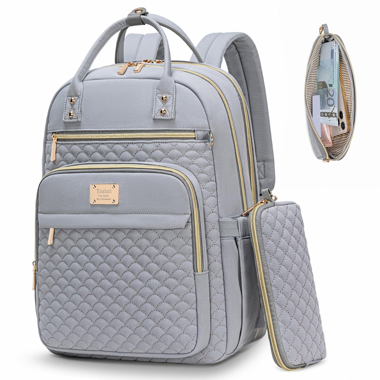 Tealari Women’s 15.6″ Laptop Backpack – Pink